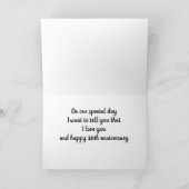 「OUR」 *20周年結婚* カード (内部)