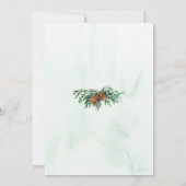 Our Adventure Rustic Pine Tree Forest Wedding 招待状 (裏面)