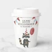 Our Baby Raccoon 1st Birthday  紙コップ (裏面)