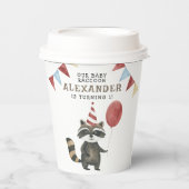 Our Baby Raccoon 1st Birthday  紙コップ (正面)