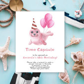Our Baby Seal Time Capsule 1st birthday ポスター