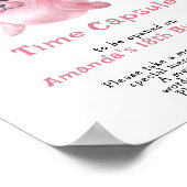 Our Baby Seal Time Capsule 1st birthday ポスター (角)