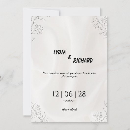 Our Beautiful Day Wedding Invitation 招待状 (正面)