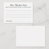 Our Bucket List Advice Card アドバイスカード (正面/裏面)