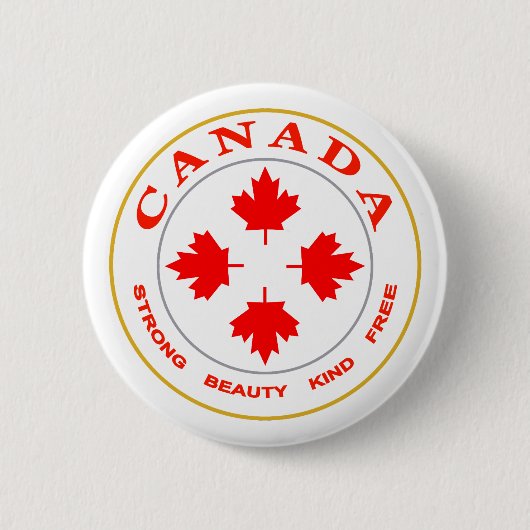 Our Canada Emblem 缶バッジ (正面)