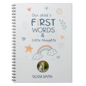 Our Child’s First Words & Little Thoughts ノートブック (正面)