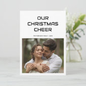 Our Christmas Cheer Winter Couple Holiday Card シーズンカード (スタンド正面)