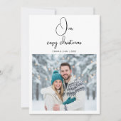 Our Cozy Christmas Couple love Holiday Card シーズンカード (正面)