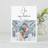 Our Cozy Christmas Couple love Holiday Card シーズンカード (スタンド正面)