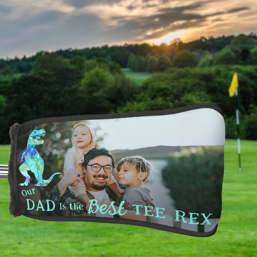 Our Dad is The Best Tee Rex kids Photo ゴルフヘッドカバー