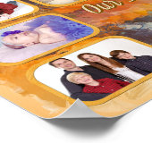 Our Dad Photo Collage Abstract Sunset 0612 Art ポスター (角)