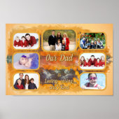 Our Dad Photo Collage Abstract Sunset 0612 Art ポスター (正面)