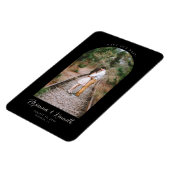 Our Date救 Black and White with Arch Photo マグネット (左側)