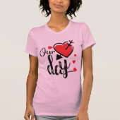 Our Day Cute Heart & Arrow Romantic Valentine Tシャツ (正面)
