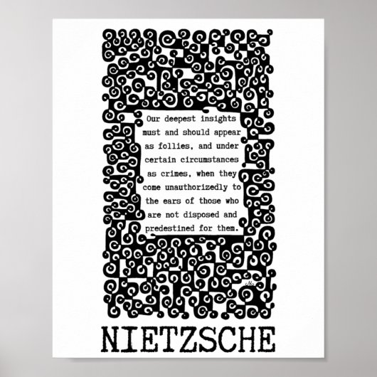  Our deepest INSIGHTS quote by Nietzsche ポスター (正面)