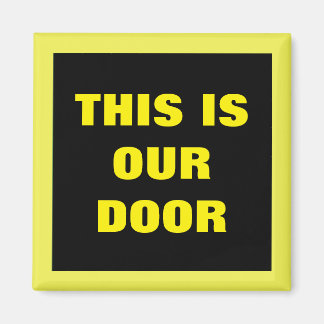 Our Door Generic Statroomドアマーカーイエロー マグネット