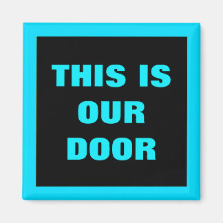 Our Door Generic Statroomドアマーカーブルー マグネット