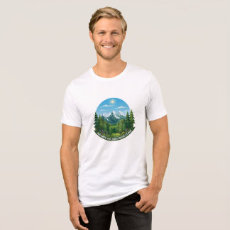 Our Earth & Legacy Nature Landscape Eco Awareness トライブレンドＴシャツ