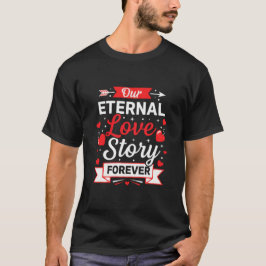 Our Eternal Love Story Forever Valentine's T-Shirt Tシャツ