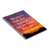 "Our Eyes Speak" – Emotional Quote Notebook   ---  ノートブック (右側)