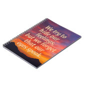 "Our Eyes Speak" – Emotional Quote Notebook   ---  ノートブック (左側)