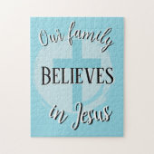 Our Family Believes in Jesus ジグソーパズル (縦)