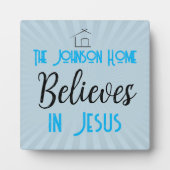 Our Family Believes in Jesus フォトプラーク (正面)