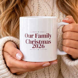 Our Family Christmas 2026 楽しいマグカップ コーヒーマグカップ