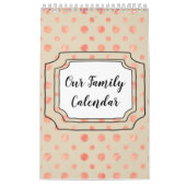 Our Family Customizable Calendar カレンダー (カバー)