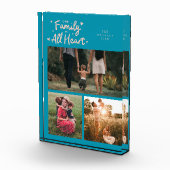 Our Family Is All Heart Aqua Peach フォトブロック (右)