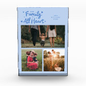 Our Family Is All Heart Icy Blue フォトブロック (正面)