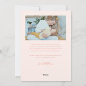 Our Family Is All Heart Peach Valentines Day Photo シーズンカード (裏面)