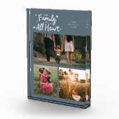 Our Family Is All Heart Slate Blue フォトブロック (右)