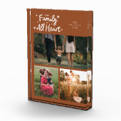 Our Family Is All Heart Terracotta フォトブロック (右)