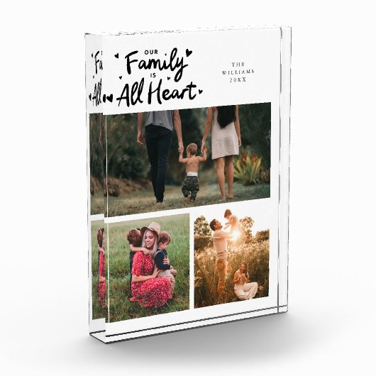 Our Family Is All Heart White フォトブロック (左)
