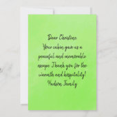 Our Family Loved the Cabin in the Woods Rustic  サンキューカード (裏面)