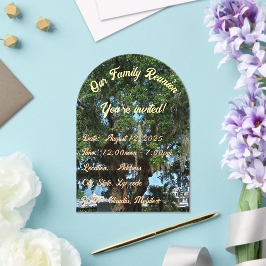 Our Family Reunion, Acrylic invitation アクリル招待状 (インサイチュ (ウェディング))