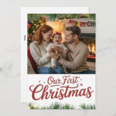 Our Family’s First Christmas Together  シーズンカード (正面/裏面)