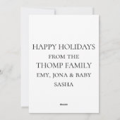 Our Family’s First Christmas Together  シーズンカード (裏面)