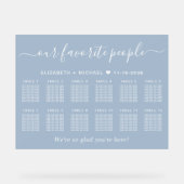 Our Favorite People 12 Table Wedding Seating アクリルサイン (正面)