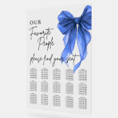 Our Favorite People Bow Wedding Seating Chart アクリルサイン (傾斜)