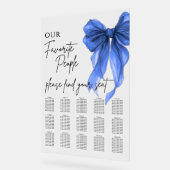 Our Favorite People Bow Wedding Seating Chart アクリルサイン (傾斜)