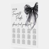 Our Favorite People Bow Wedding Seating Chart アクリルサイン (傾斜)