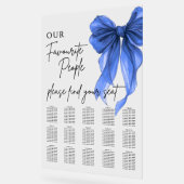 Our Favourite People Bow Wedding Seating Chart アクリルサイン (傾斜)