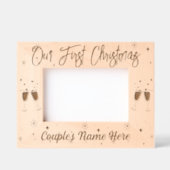 Our First Christmas レーザー彫刻フレーム (正面)