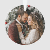 Our first Christmas 2 Photo Round オーナメント (裏面)