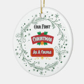 Our First Christmas as a Couple Ornament セラミックオーナメント (左)