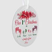 Our First Christmas As A Family Of 4 オーナメント (正面)