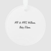 Our First Christmas As Family Christmas オーナメント (裏面)