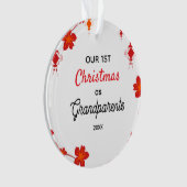 Our First Christmas as Grandparents オーナメント (正面)